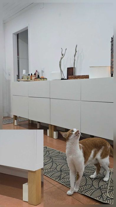 IKEA BESTÅ Aparador / Móvel Arrumação Branco – 2 Módulos