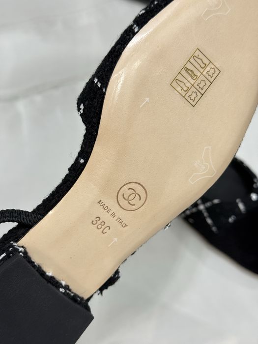 Czółenka Chanel Slingback Tweed