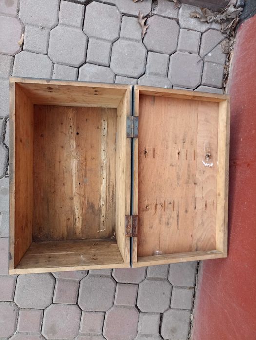 stara drewniana skrzynia MAN lizenz motorszam