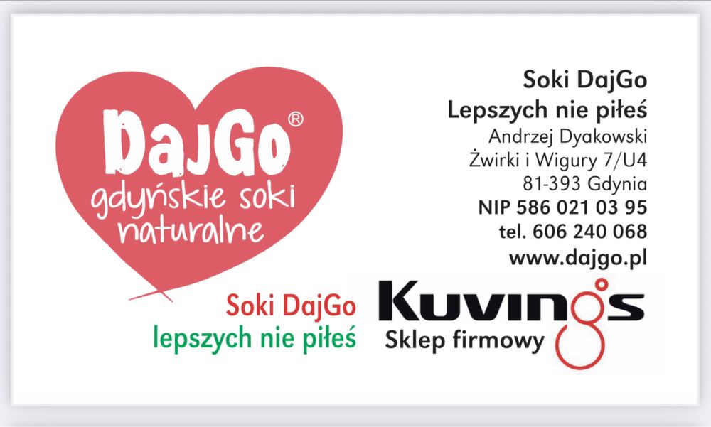 Soki DajGo z wyciskarki Kuvings AUTO 10S