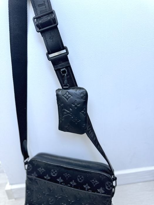 Кожаная мужская сумка через плечо Louis Vuitton