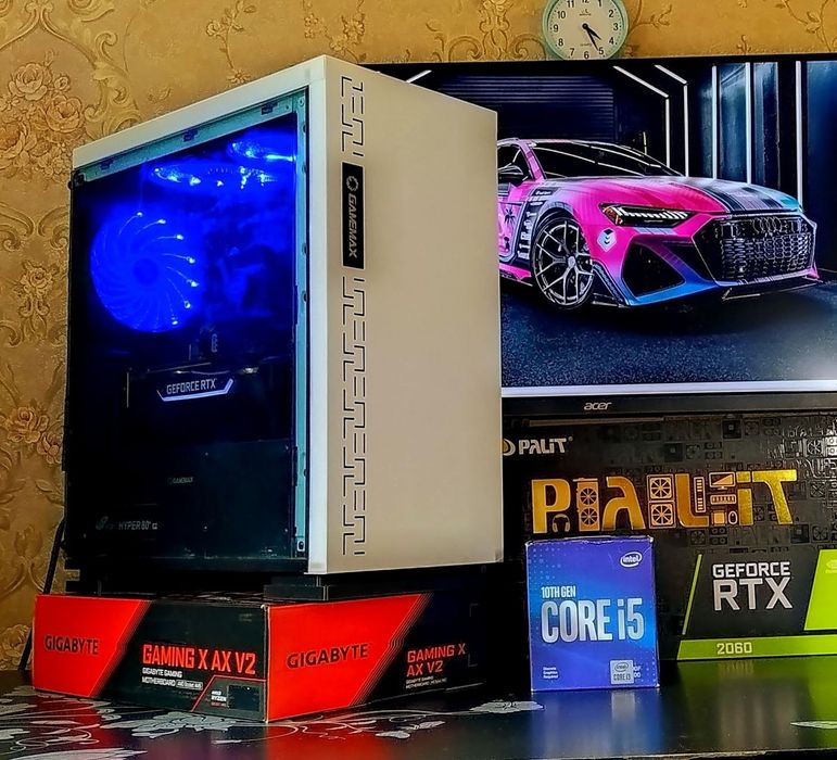 Intel i5-10400f+ RTX2060+ 16gb DDR4 игровой компьютер Intel Core s-1200