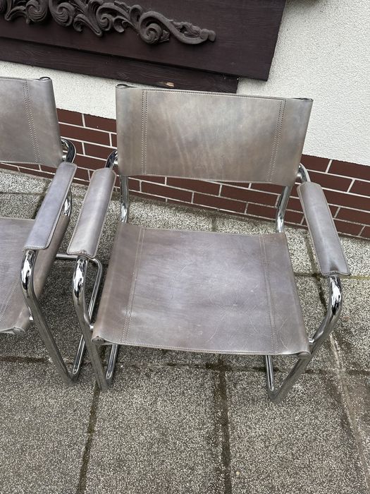 Mart Stam krzeslo s34 Bauhaus skóra