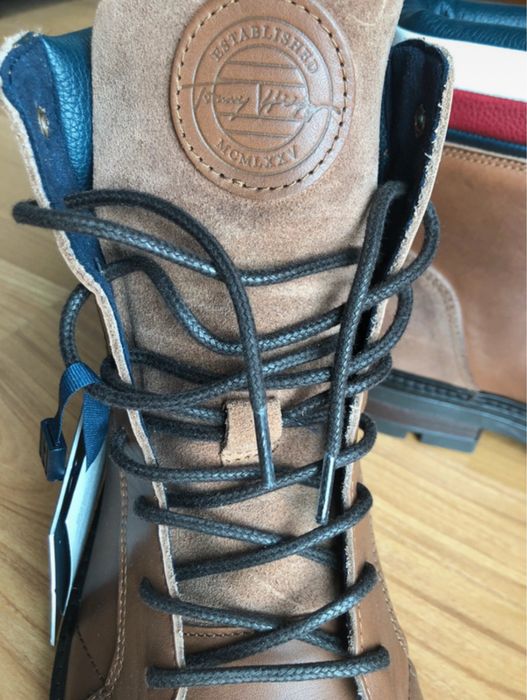Botas castanhas da Tommy Hilfiger 42 como Novas