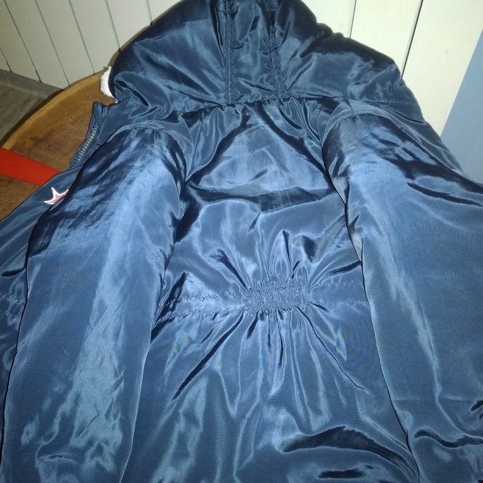 Kurtka zimowa dla dziewczynki parka 104 cm 3-4 lata ocieplana, czapka