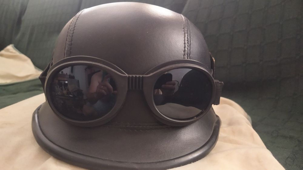 Capacete estilo militar para motopasseios
