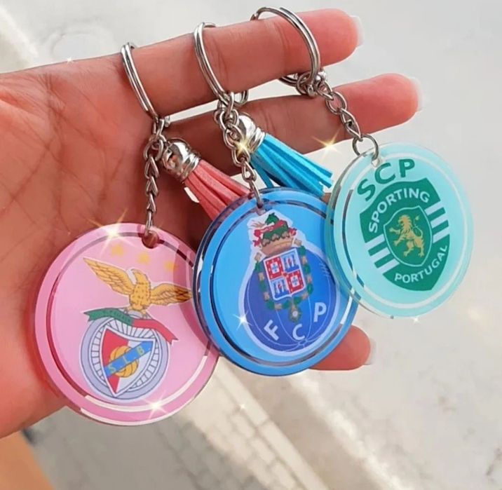 Chaveiros personalizados. FUTEBOL. SPORTING,  Benfica, Porto