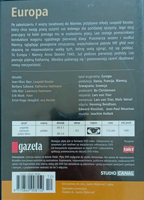 Europa - Film DVD
