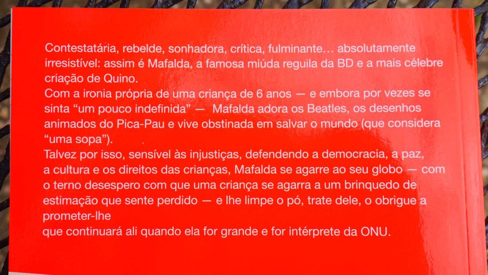 Caderno com linhas da Mafalda / Lined notebook from Mafalda