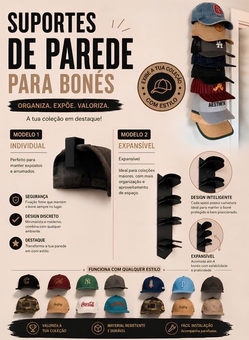 Suporte de parede para bones