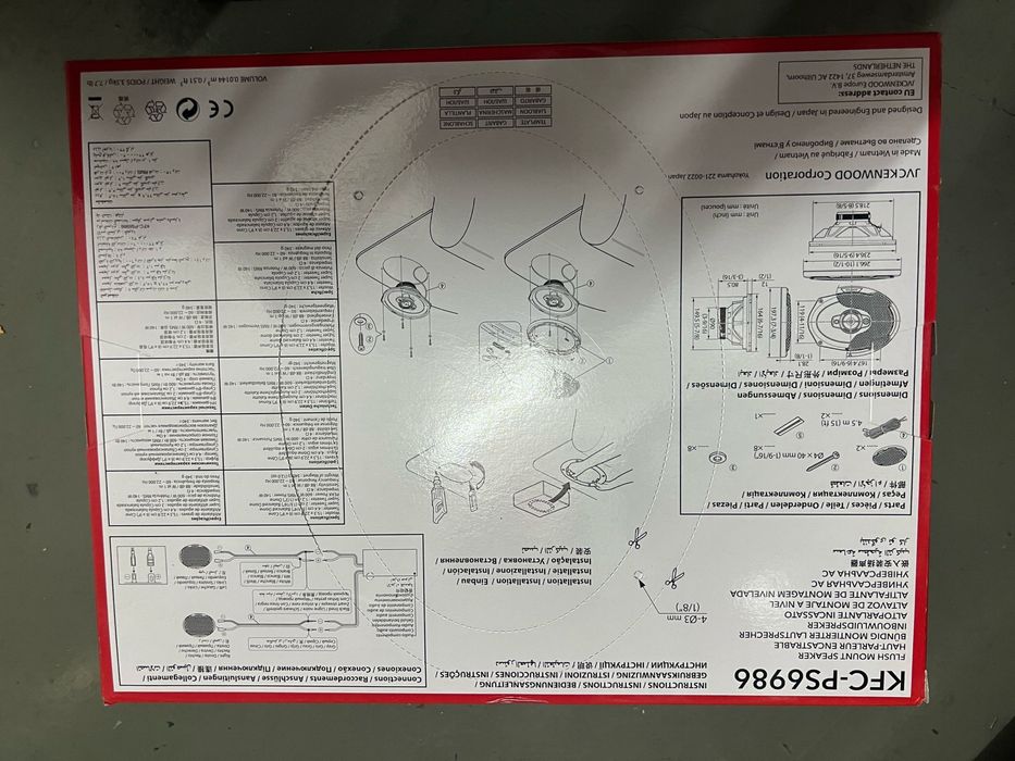 Colunas kenwood 600 W novas