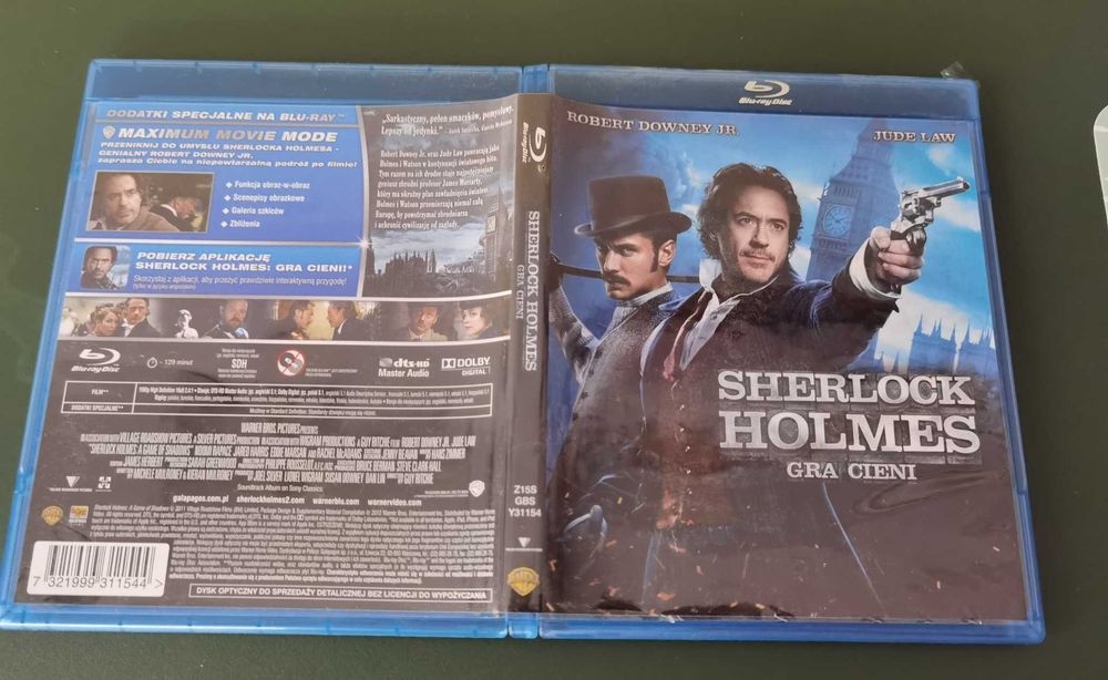 Sherlock Holmes Gra Cieni Blu-Ray PL