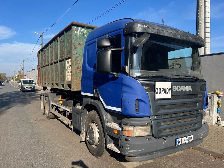 Scania P400 -6X4  Scania P400 6X4, Pierwszy właściciel, Hakowiec
