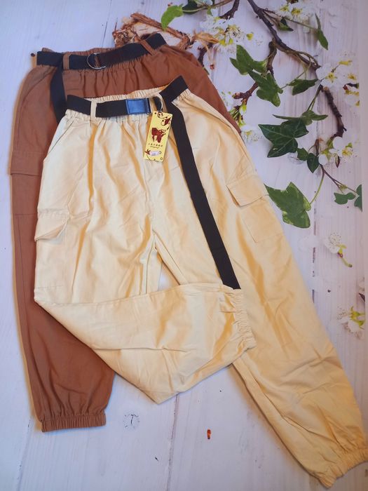 Жіночі штани карго джогери на ризинці S-M