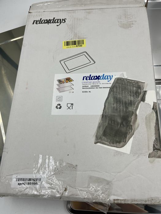 Zestaw półmisków serwowania Relaxdays   48 x 33 cm