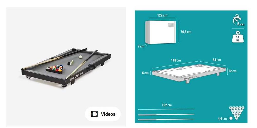 Mesa de bilhar _ criança