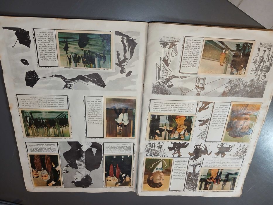 Coleção de 62 cromos do filme Mary Poppins da Walt Disney de 1966 completa . Usada com desgaste