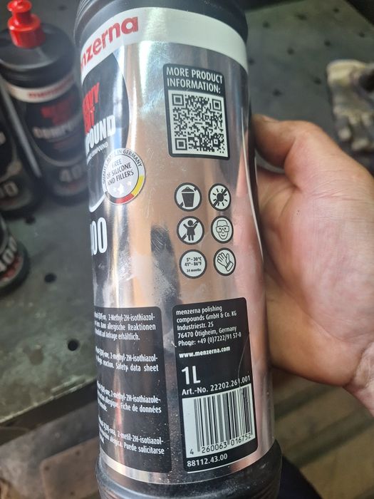 Menzerna 400 , полірувальна паста. Поліровочна, для полірування