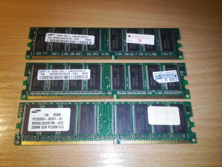 Лот 3шт DDR 512+512+256MB