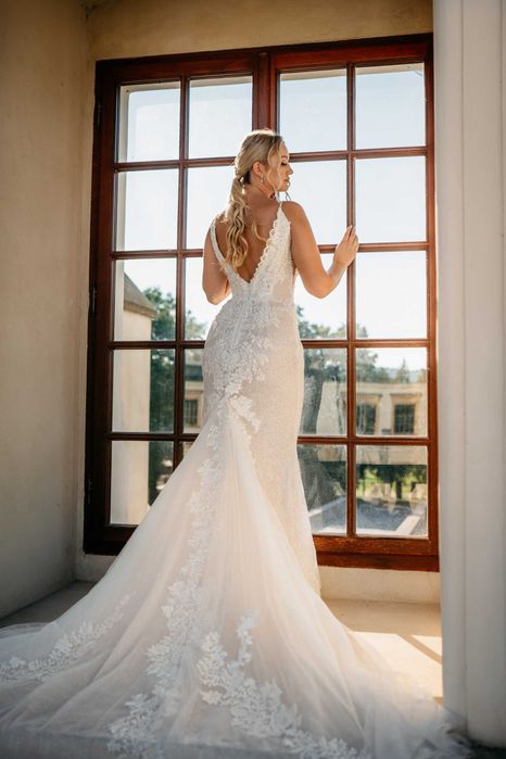 suknia ślubna rybka s