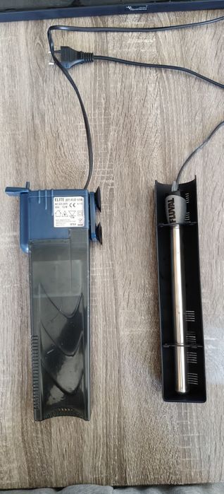 Aquário 60LT com tampa e lâmpada branca Led + filtro + termostato + sifão para retirar água