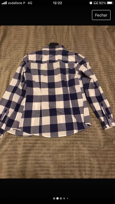 Camisa xadrez da Massimo Dutti