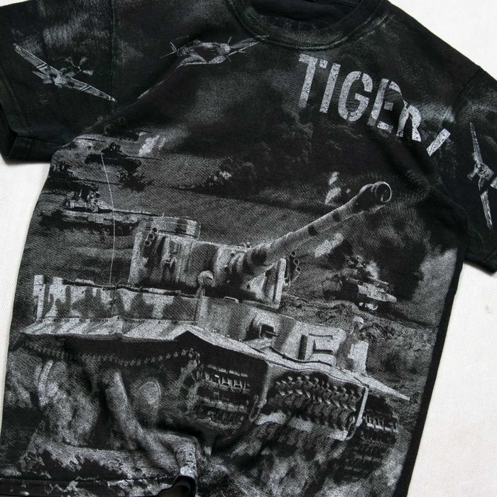 Tiger I overprint t-shirt S/M slim