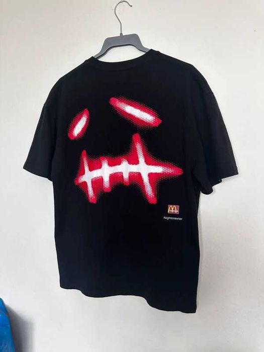 Travis Scott x McDonald's Order Here T-Shirt Cactus Jack Nightcrawler Black 2020 Rare