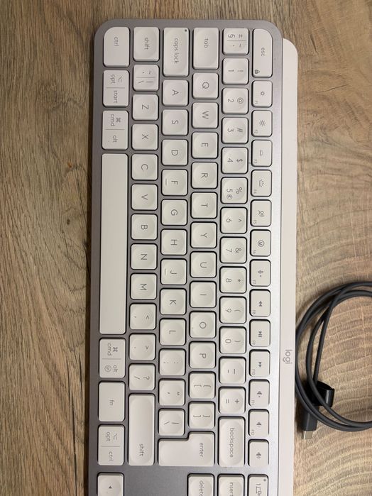 Logitech Mx Keys s klawiatura bezprzewodowa biała