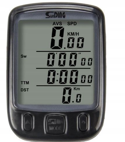 Licznik rowerowy przewodowy 22 funkcje + bateria podświetlenie