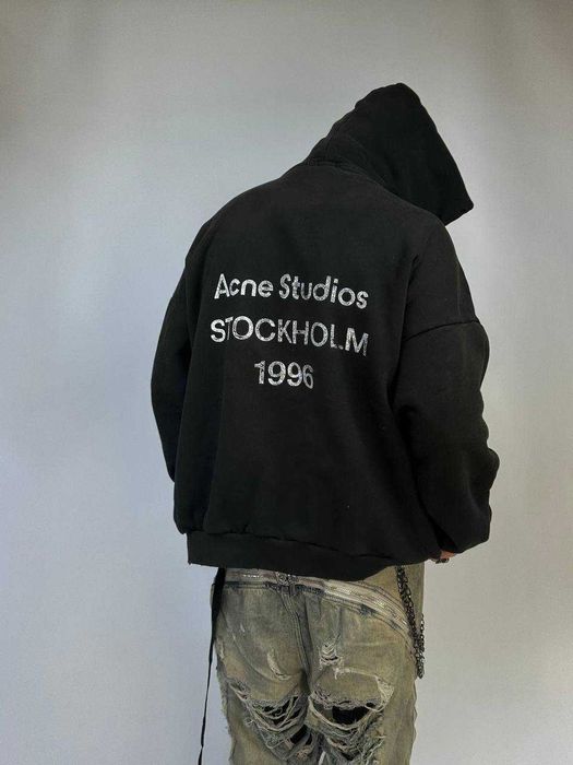 Acne Studios Stockholm 1996 Hoodie. Худі чорне худи черное black М L