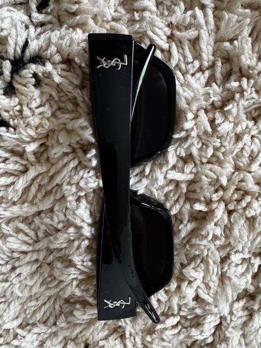 YSL Saint Laurent okulary przeciwsłoneczne czarne damskie