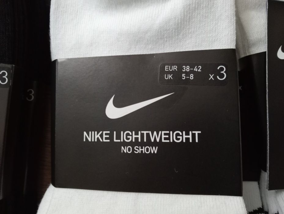 Nowe skarpetki NIKE Lightweight No Show stopki skarpety unisex