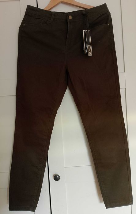 Spodnie L khaki skinny Dunnes Stores