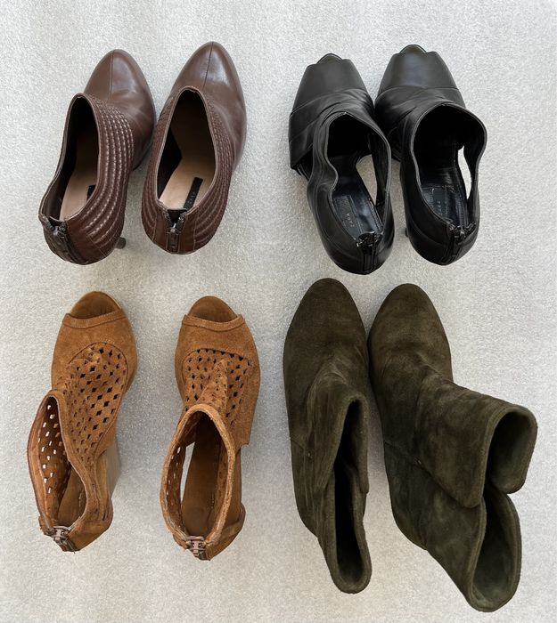 Pack 4 botins plataforma - Tamanho 38