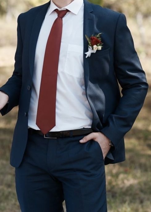 Костюм чоловічий з бавовни, двійка + сорочка і крав,  52-54