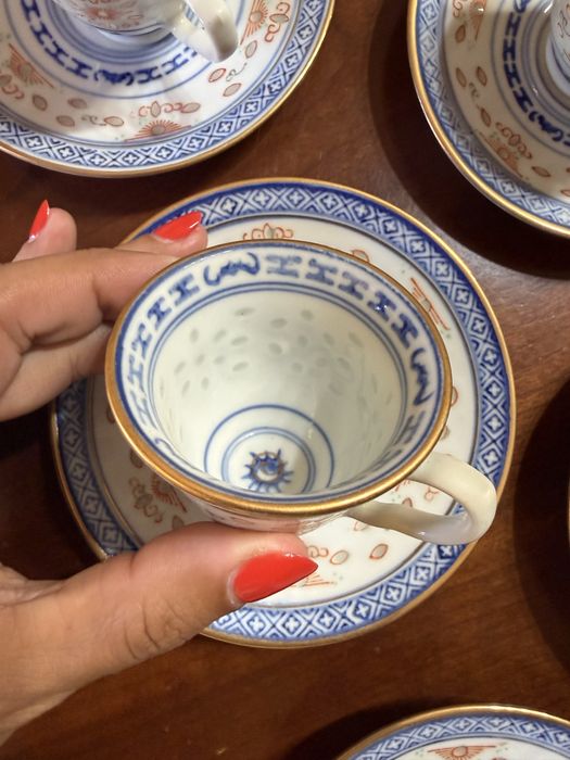 Serviço café bago arroz porcelana chinesa