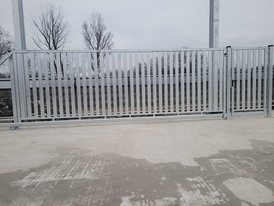 Brama przesuwna (pion. profil 80x20)4mx1,5m ocynk PRODUCENT