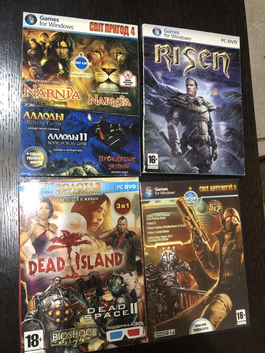Продам ігрові DVD диски для Windows