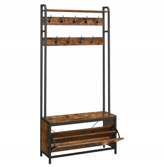 Wieszak Na Płaszcze Z Szafką Na Buty Na  Z Ławką Vasagle Hsr405B01