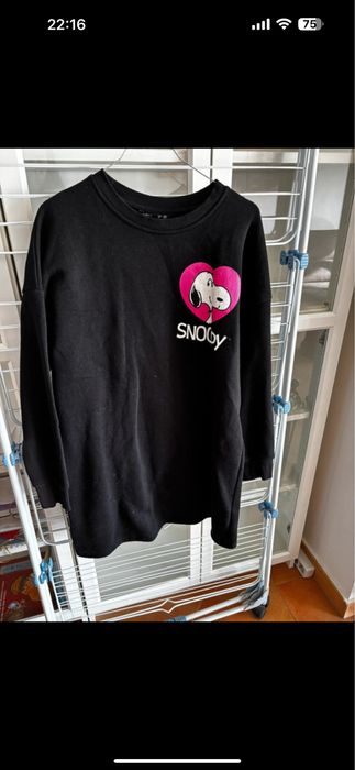 Vestido preto lefties snoopy