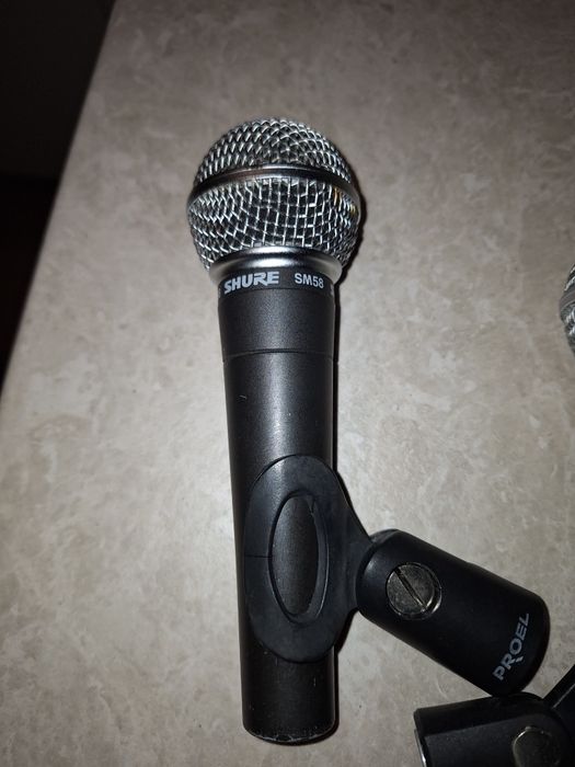 Mikrofon   2 sztuki shure SM 58 wersja bez wyłącznika