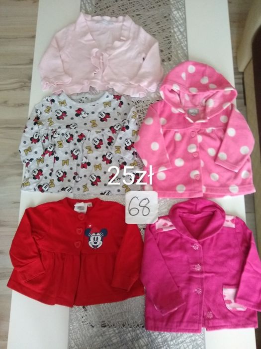 Paka ubranek dla dziewczynki rozmiar 68