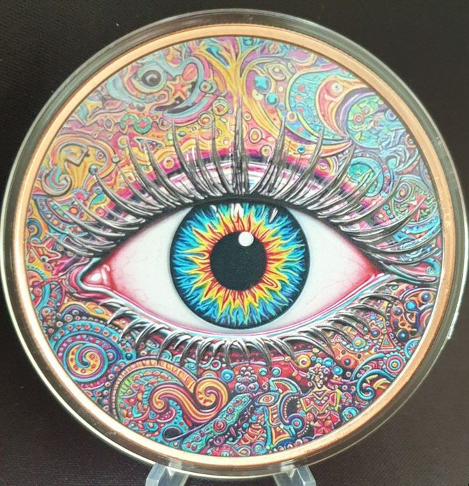 Мідний раунд Око споглядача 5 унцій