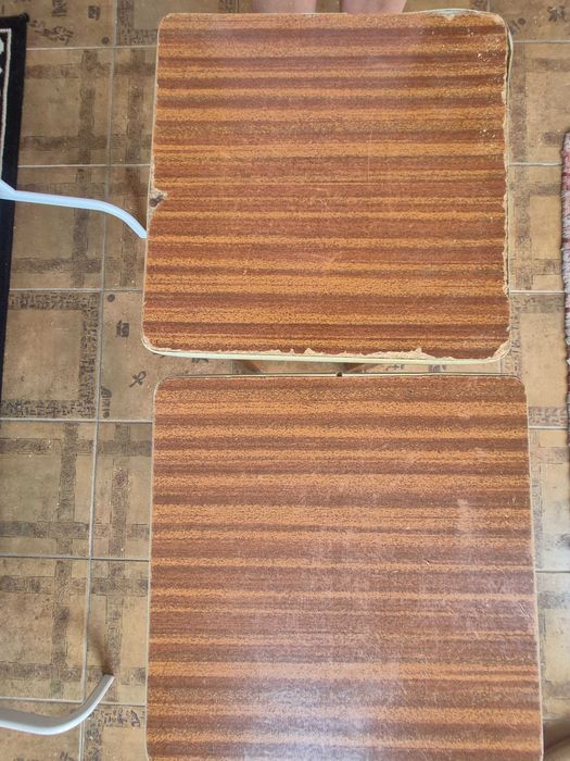 Stary taboret PRL krzesło 30 x 30 do renowacji 2 sztuki
