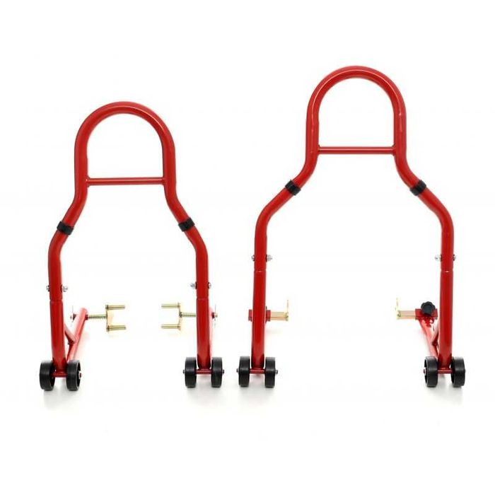 stojak podnośnik motocyklowy przód tył 2szt serwisowy na motor komplet