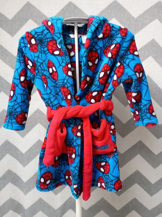 Szlafrok chłopięcy r. 92/98 Spiderman / Spidey Marvel