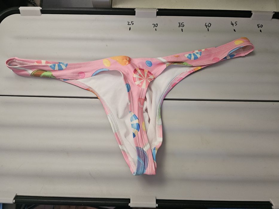Męskie stringi kąpielówki XXL różowe baby pink candy