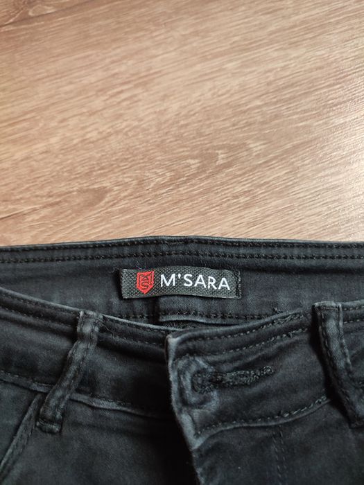 Spodnie M Sara czarne jeansy rozmiar S M