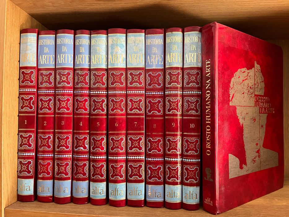 História da Arte (10 volumes, completa) + O Rosto Humano na Arte